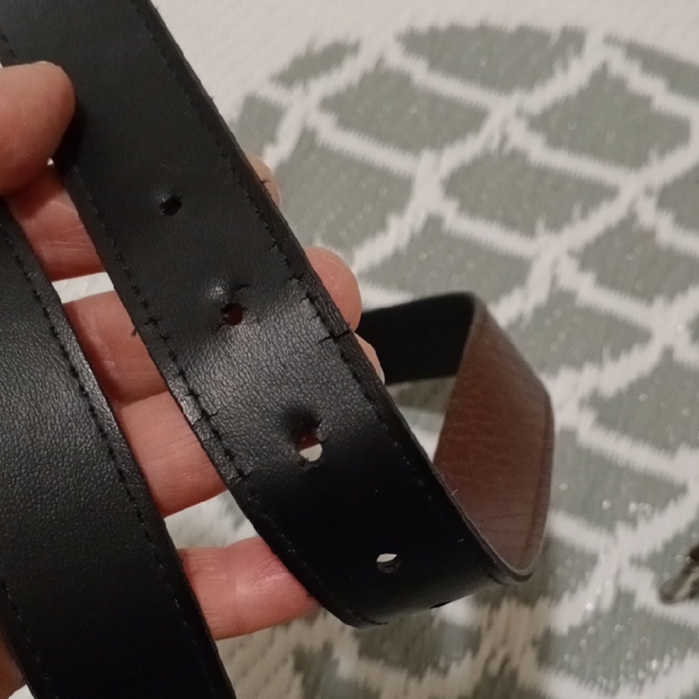 Vintage Brown Leather Men's Belt - Picture 6 of 8